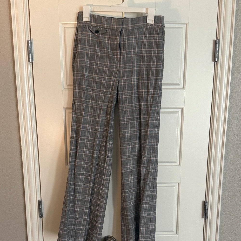 Women's Gray Plaid Pants